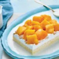 أرز بلبن مانجو قطع