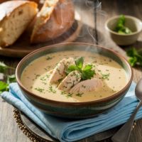 شوربة كريمة دجاج